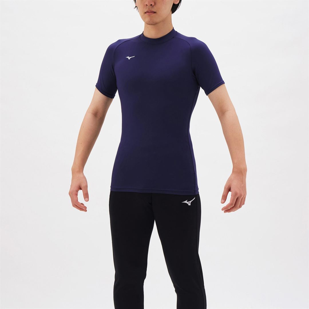バイオギアシャツ(丸首半袖) ドレスネイビー XS