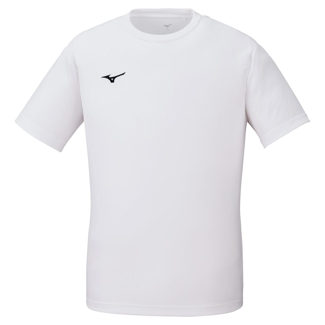 ナビドライTシャツ(半袖／丸首)(大きいサイズ) ホワイト×ブラック 2L