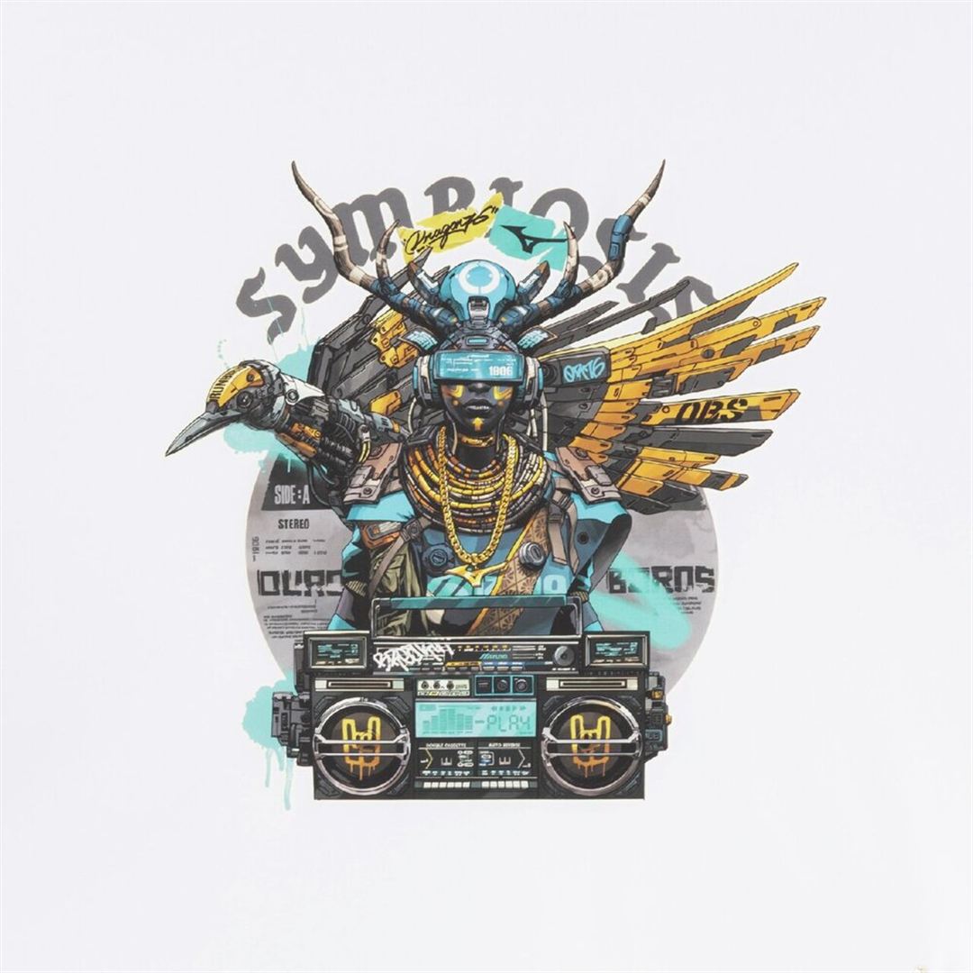 Dragon76ルーズフィットTシャツ ホワイト L
