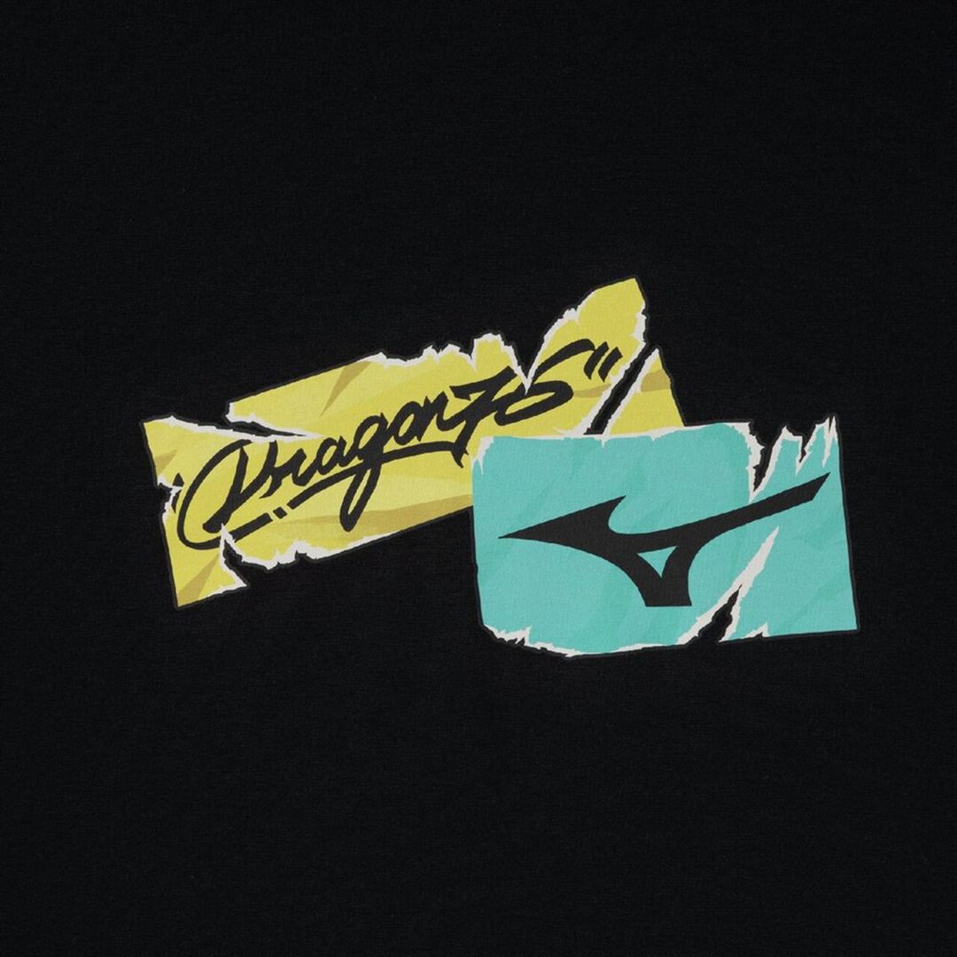 Dragon76ルーズフィットTシャツ(長袖) ブラック XL