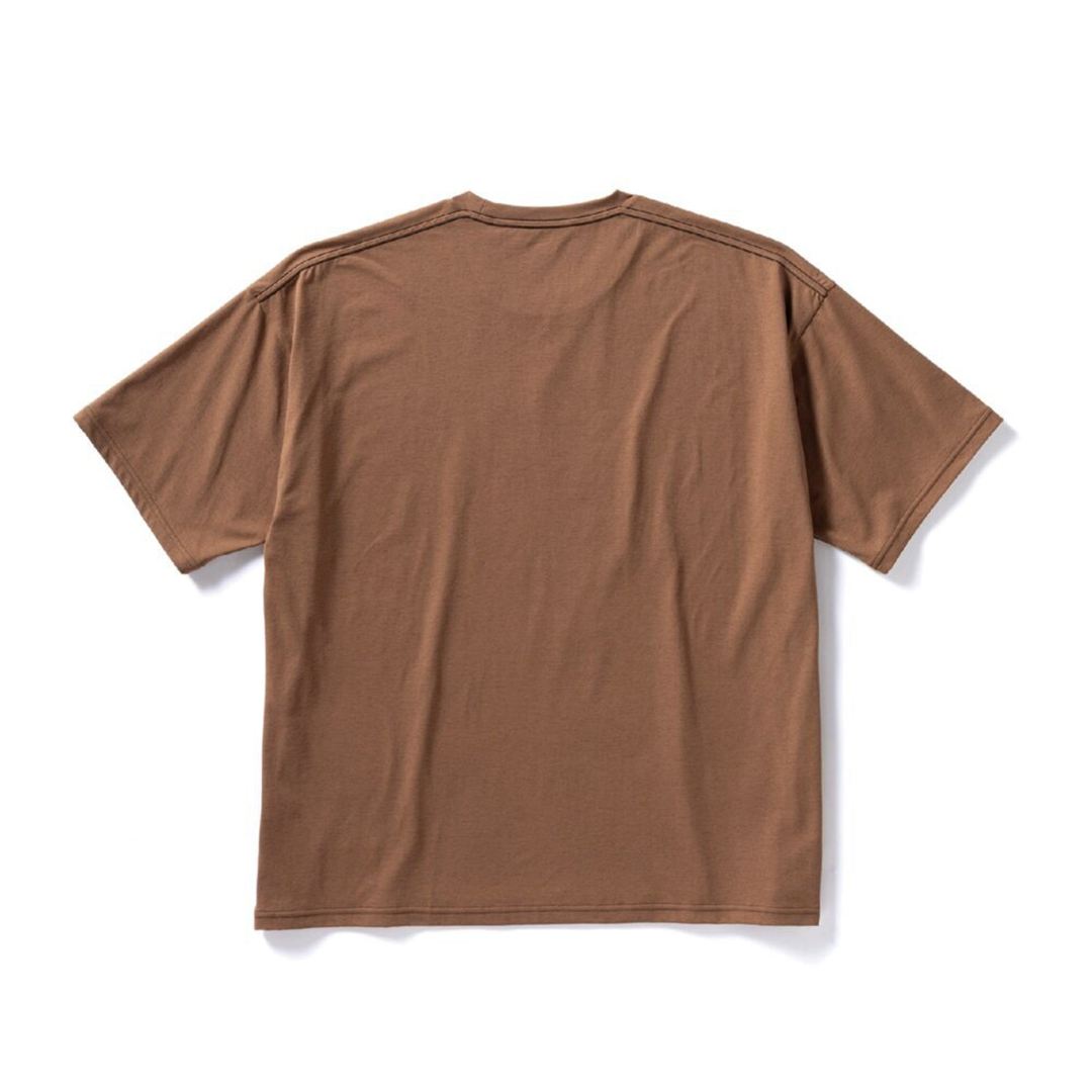 ルーズフィットグラフィックTシャツ ブラウン L
