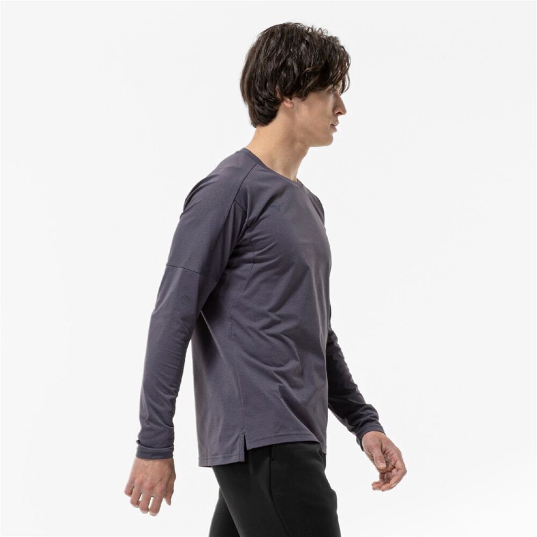 ソフトドライTシャツ(長袖) オデッセイグレー XL