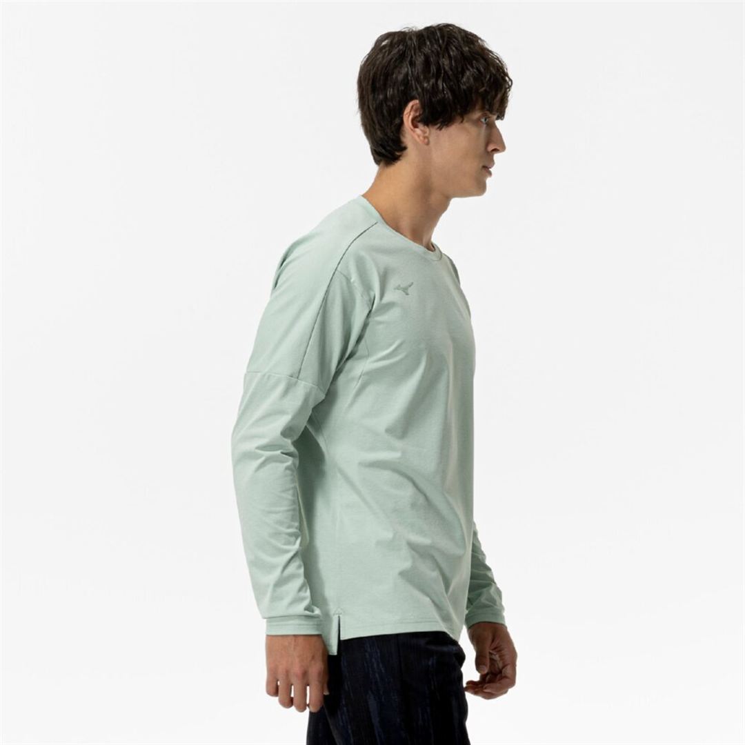 ソフトドライTシャツ(長袖) フロスティグリーン XL