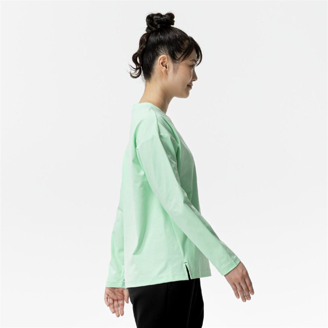 ソフトドライTシャツ(長袖) アクアグリーン XL