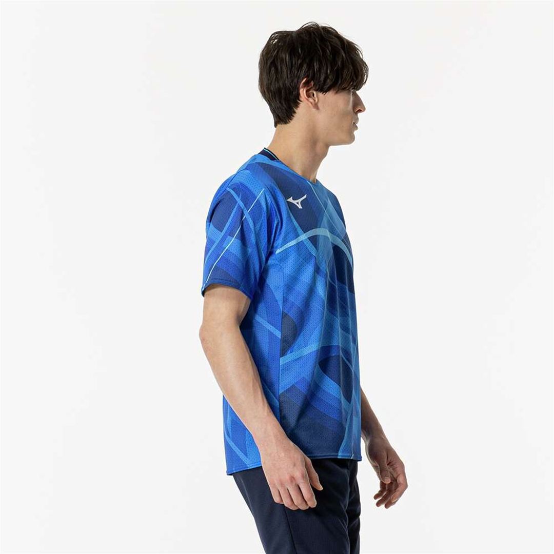 【汗処理／通気】ドライエアロフローラピッドTシャツ ディレクトワールブルー XS