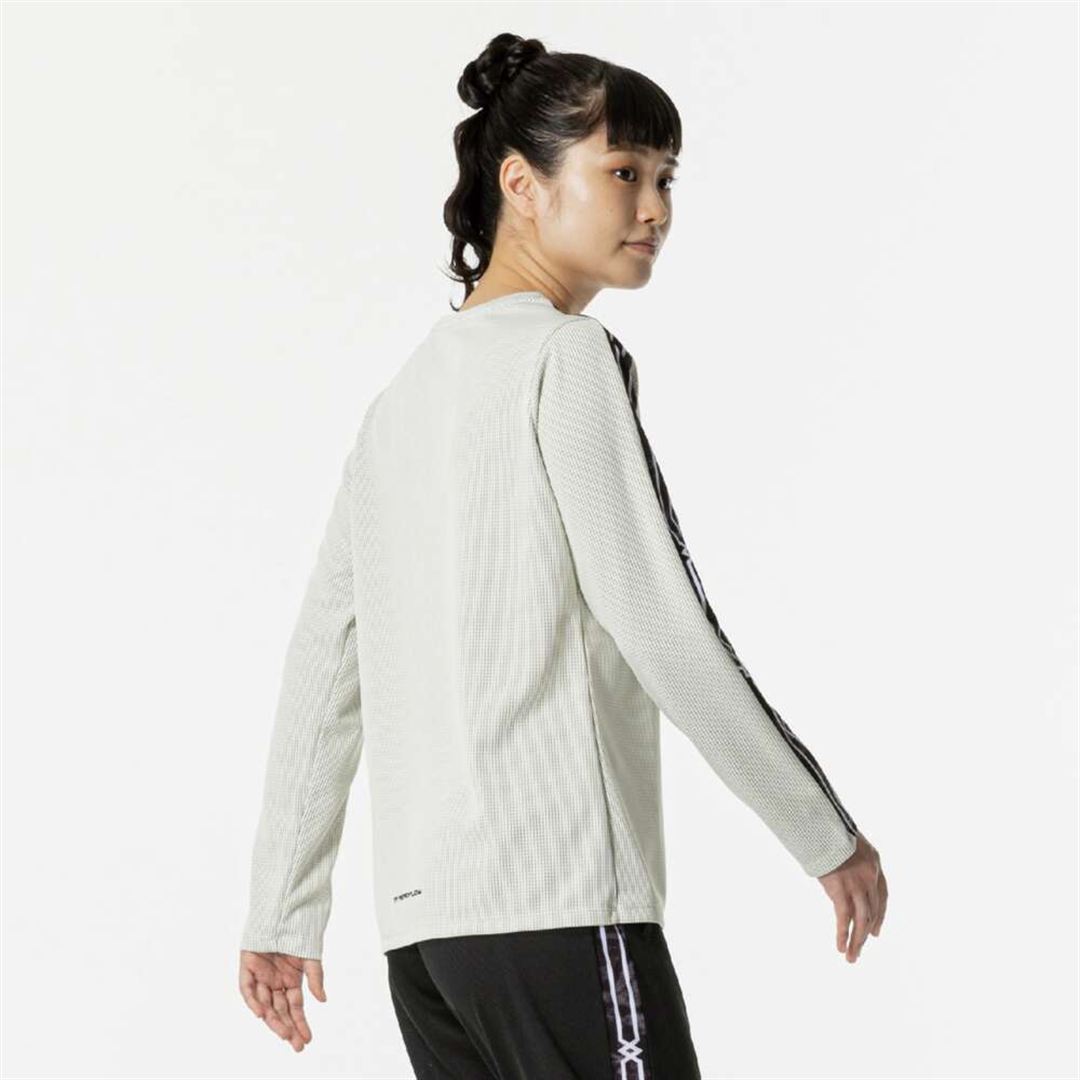 【汗処理／通気】ドライエアロフローTシャツ(長袖) オフホワイト S
