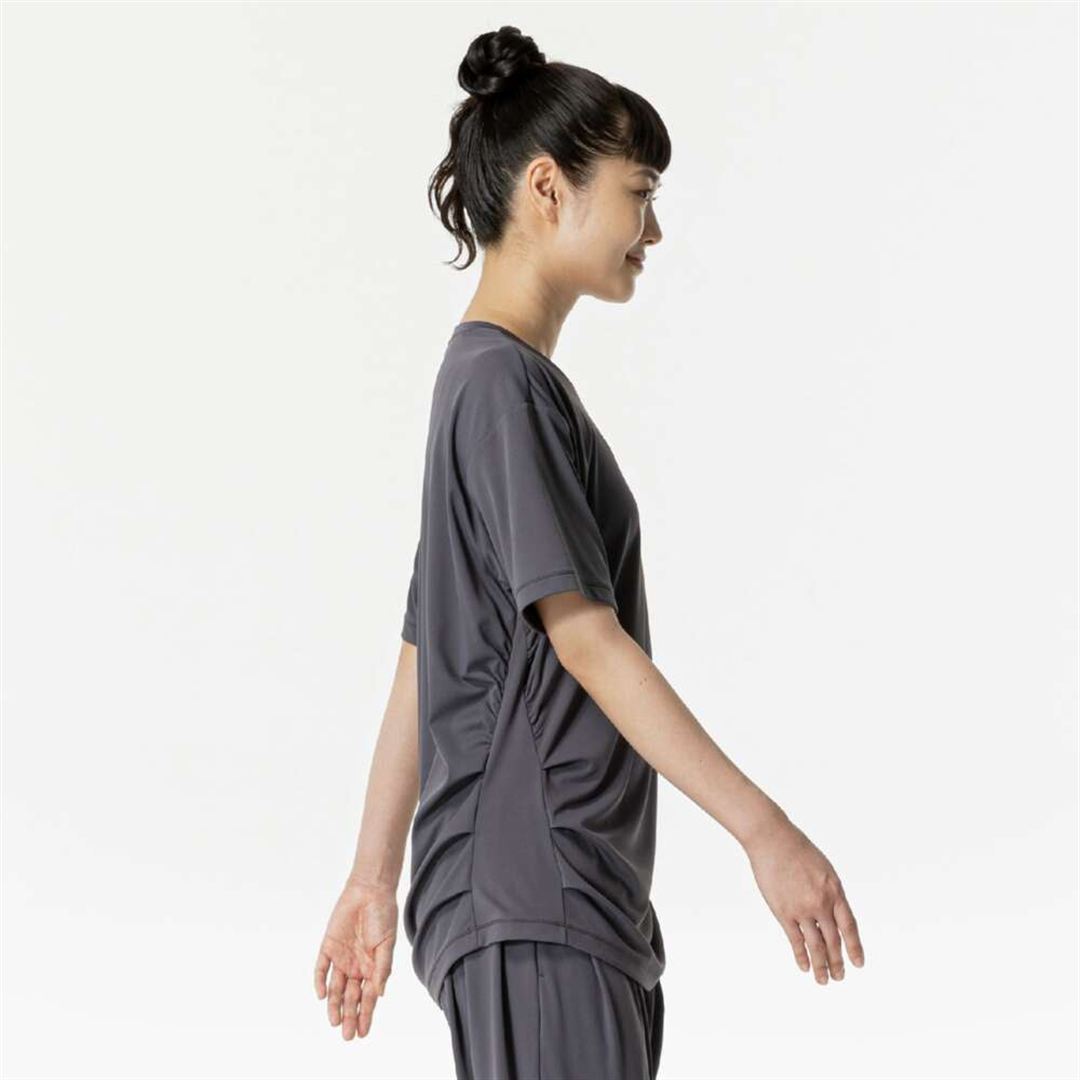 ストレッチスムースTシャツ ダークグレー S