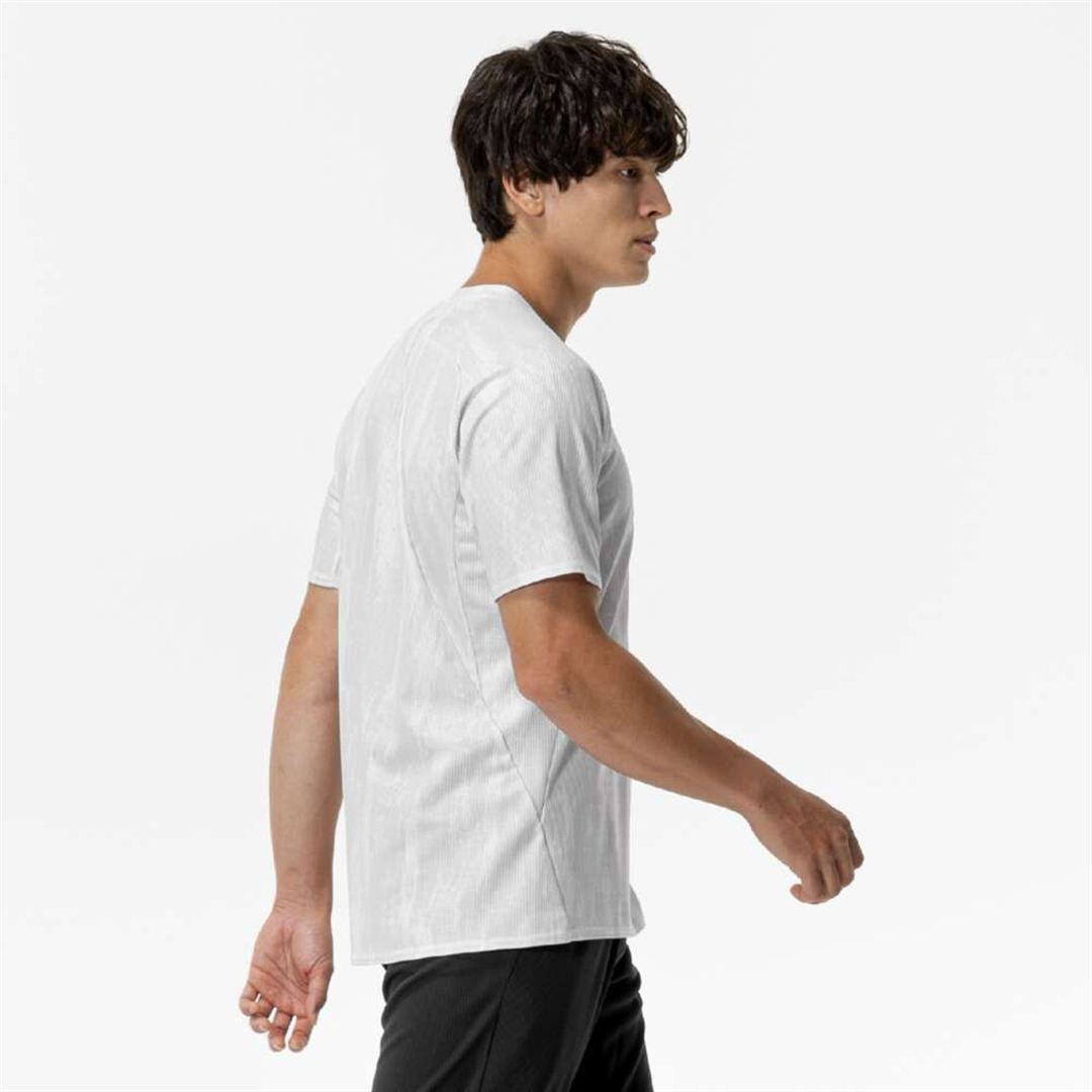 【汗処理／通気】ドライエアロフローTシャツ ホワイト S