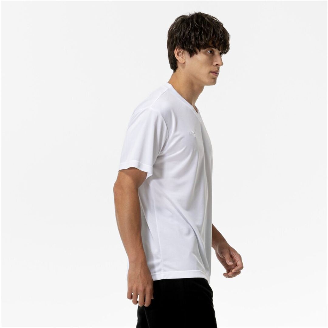 ナビドライTシャツ(半袖／Vネック) ホワイト×ホワイト XL