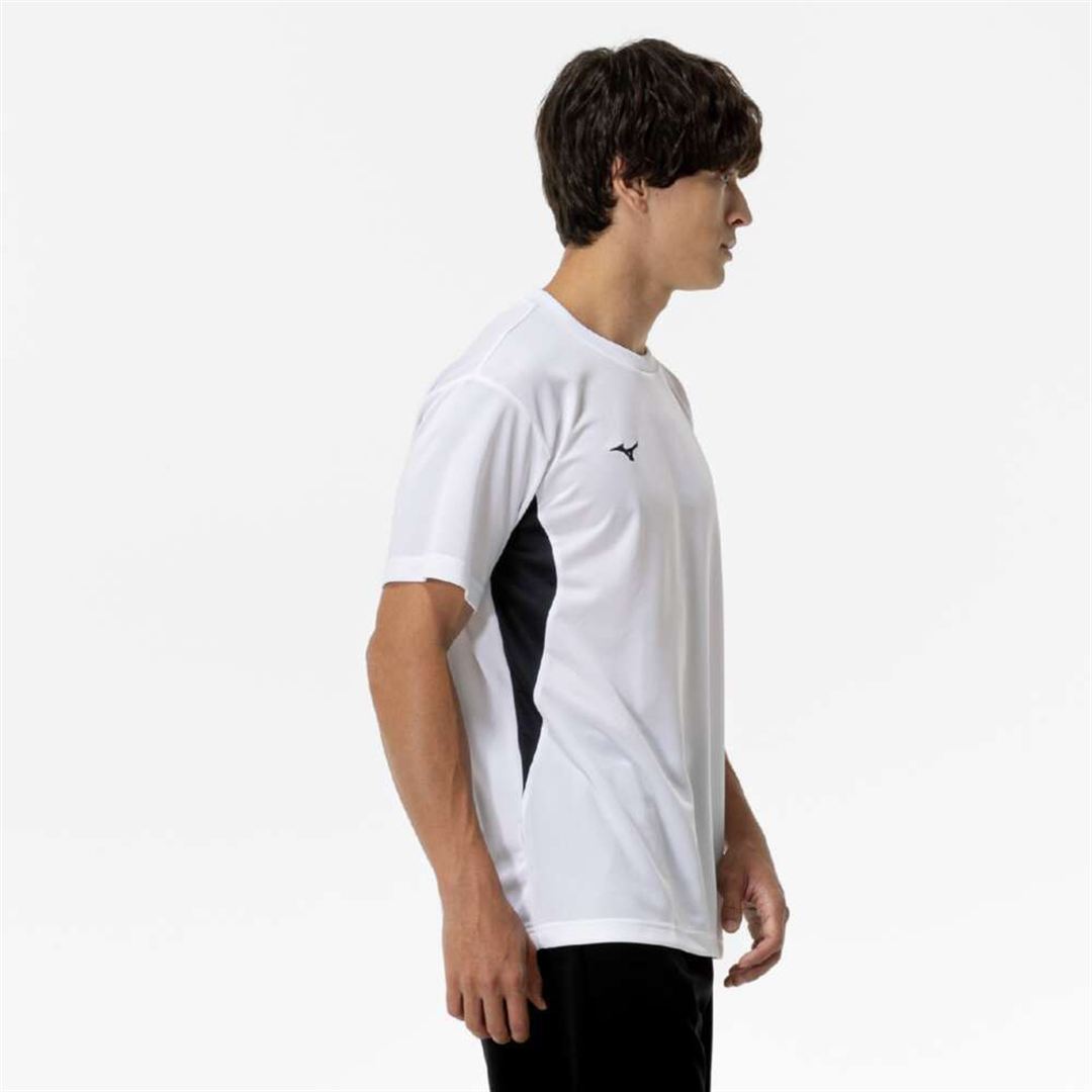 ナビドライTシャツ(半袖／切替) ホワイト×ブラック XL