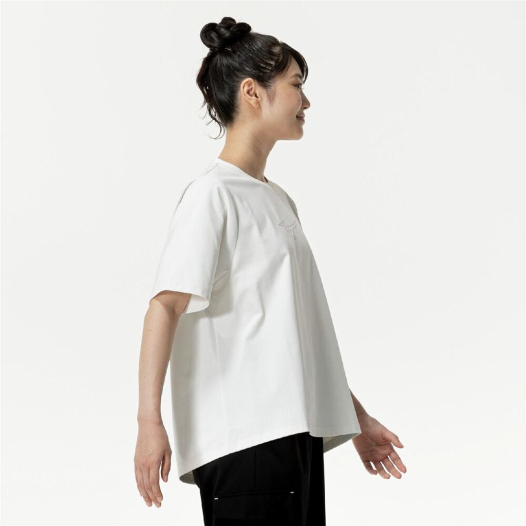 ソフトドライグラフィックTシャツ(ワイドシルエット) スノーホワイト S