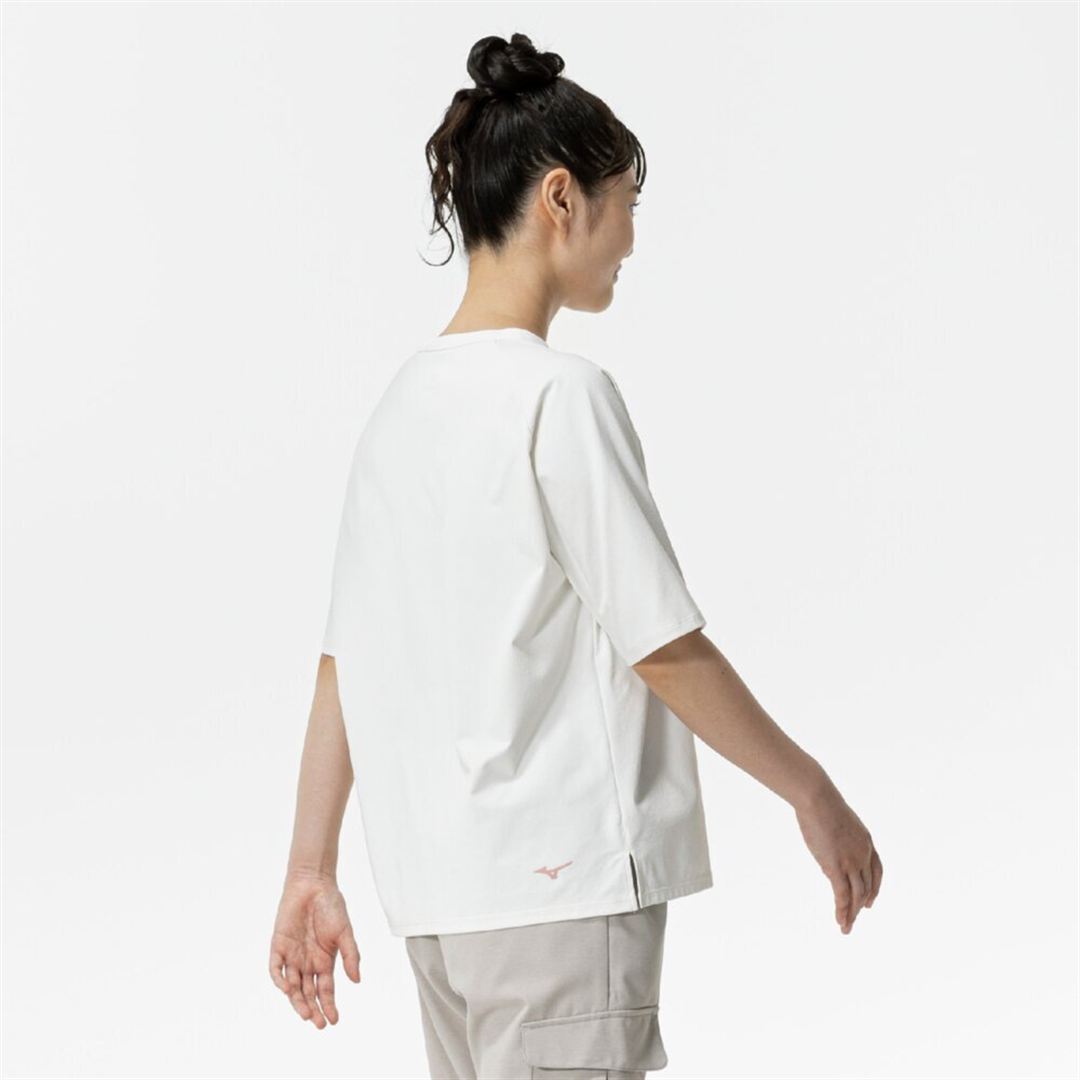 ソフトドライグラフィックTシャツ(ワイドシルエット) スノーホワイト S