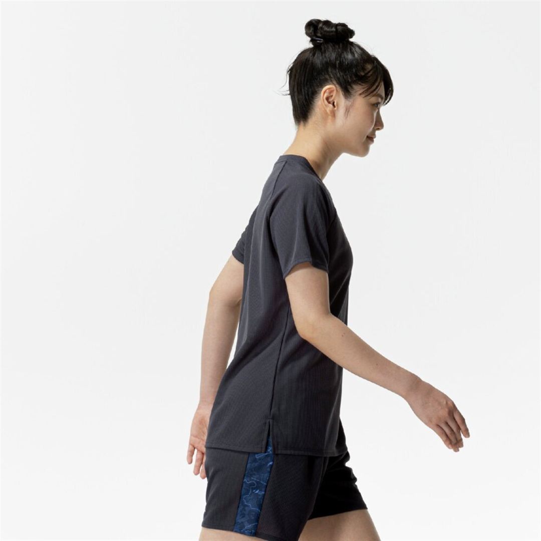 【汗処理／通気】ドライエアロフローTシャツ インディアグレー S