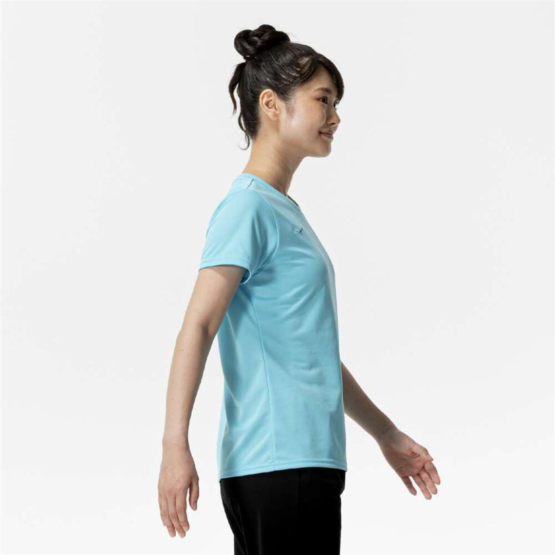 ナビドライTシャツ(半袖／丸首) スプラッシュブルー×ブルー S