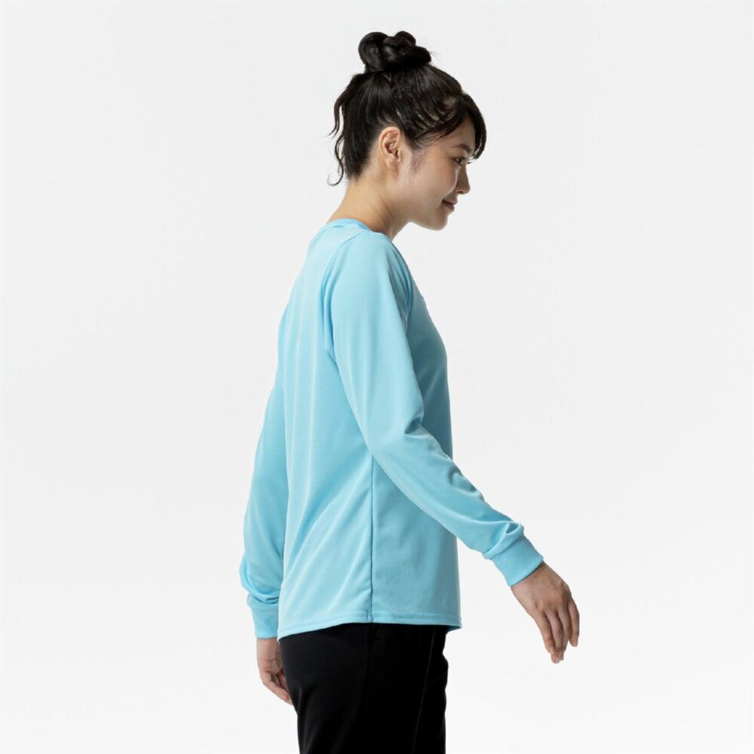 ナビドライTシャツ(長袖／丸首) スプラッシュブルー×ブルー XL