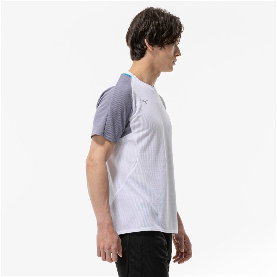 【汗処理／通気】ドライエアロフローTシャツ ホワイト S