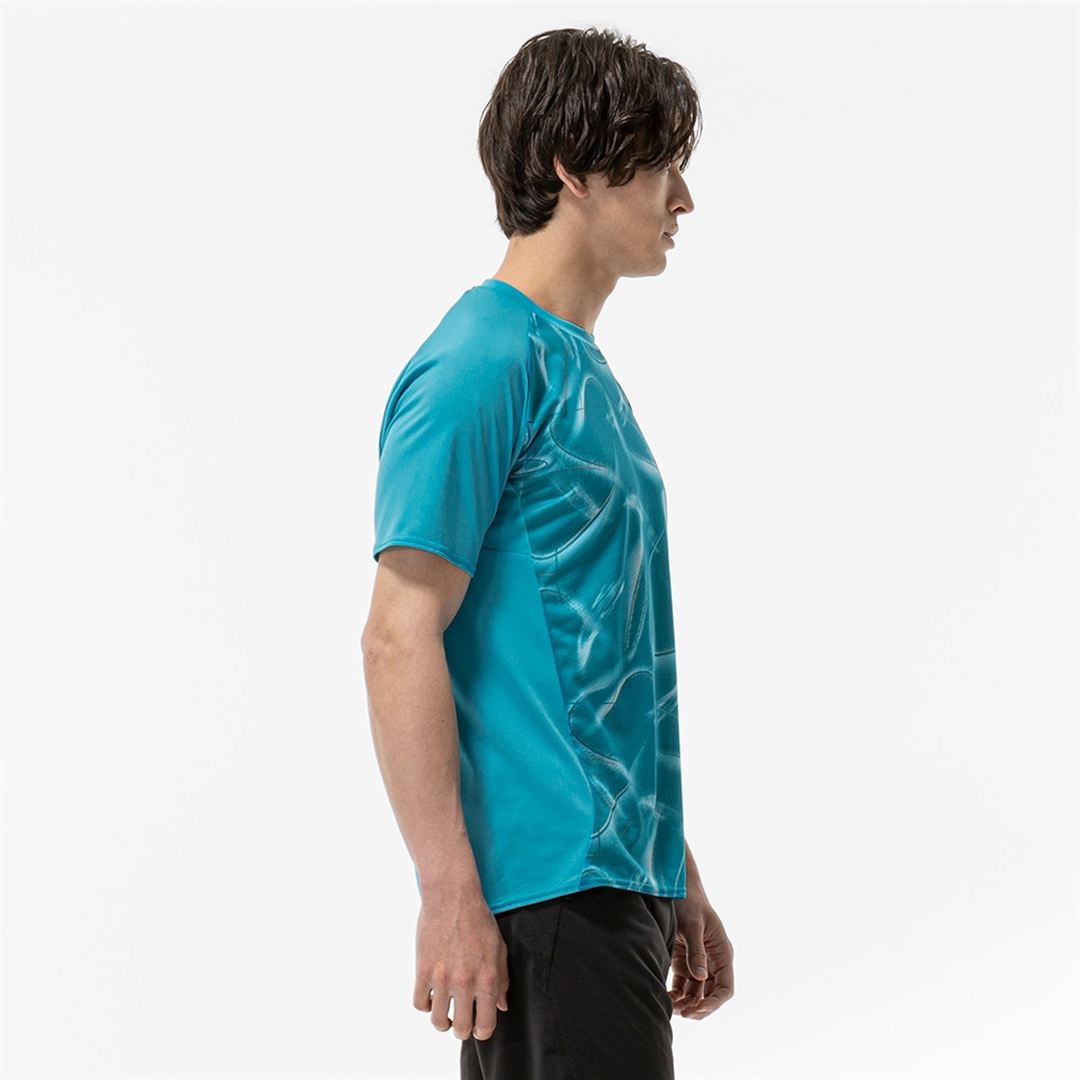【汗処理／通気／軽量】ドライエアロフローライトTシャツ ターコイズ 2XL