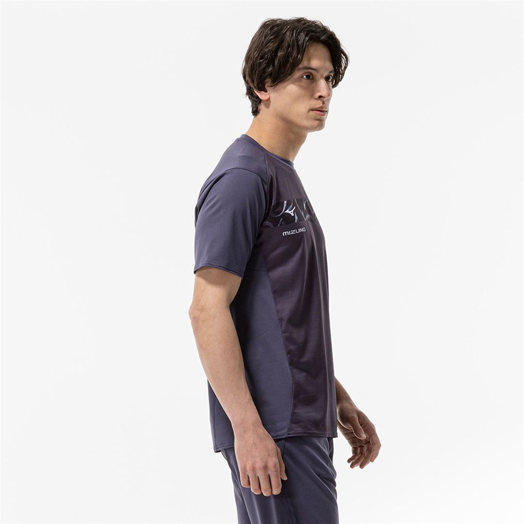 【汗処理／通気／軽量】ドライエアロフローライトTシャツ ライトネイビー XL