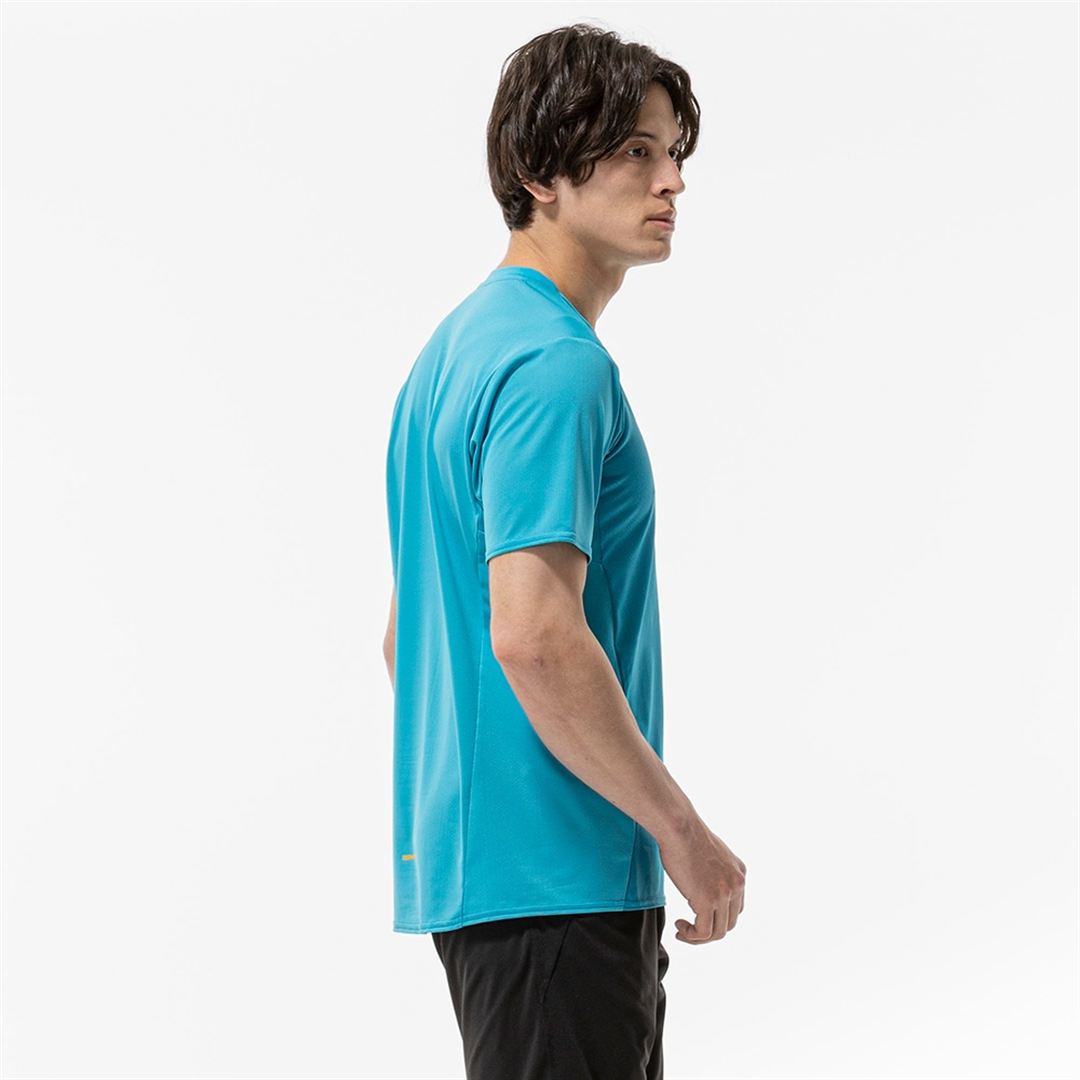 【汗処理／通気／軽量】ドライエアロフローライトTシャツ ターコイズ M
