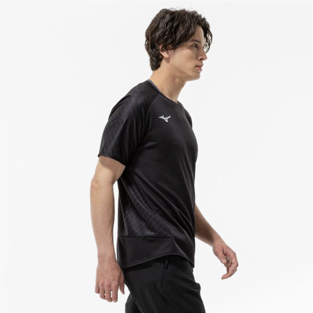 【汗処理／通気】ドライエアロフローTシャツ ブラック XL
