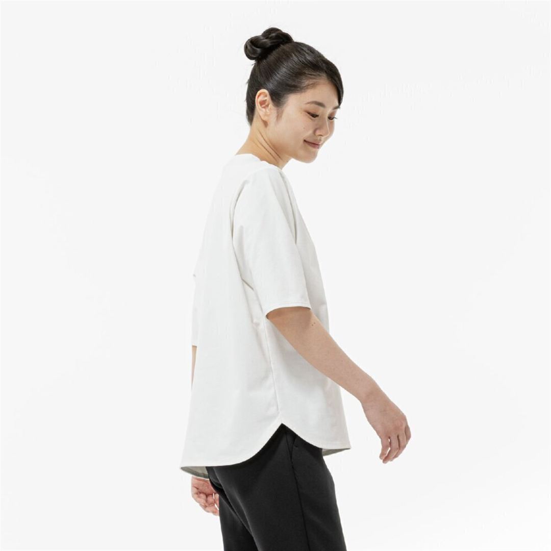 ソフトドライTシャツ(ワイドシルエット) スノーホワイト S