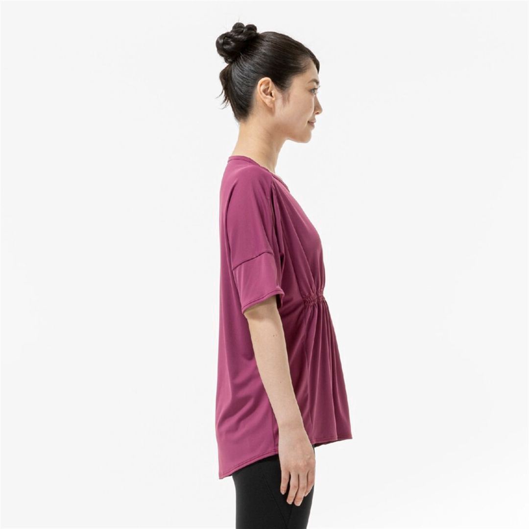 ストレッチスムースTシャツ カシスピンク XL