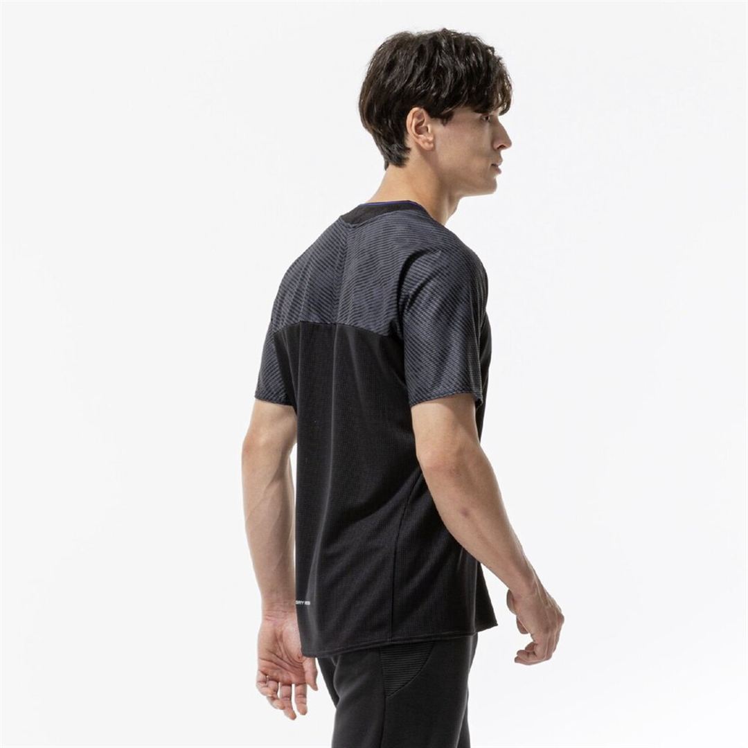 【汗処理／通気】ドライエアロフローTシャツ ブラック XS