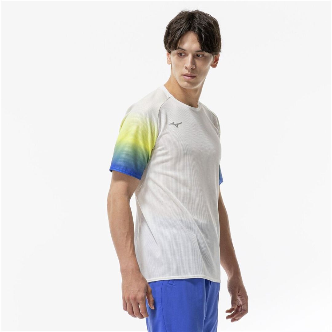 【汗処理／通気】ドライエアロフローTシャツ ホワイト S