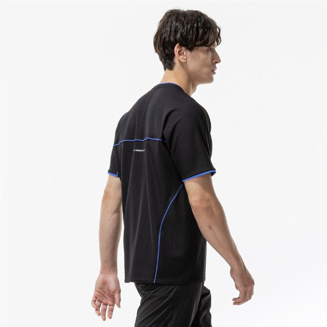 【汗処理／通気】ドライエアロフローTシャツ ブラック XL