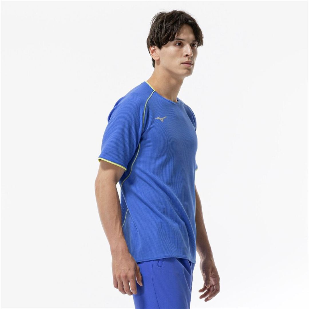 【汗処理／通気】ドライエアロフローTシャツ ダズリングブルー XL