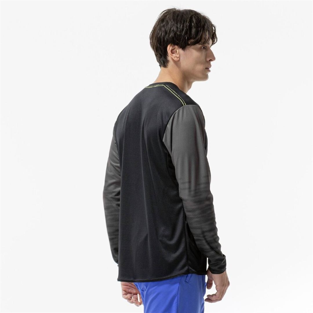 ドライハイブリッドTシャツ(長袖) ブラック XL