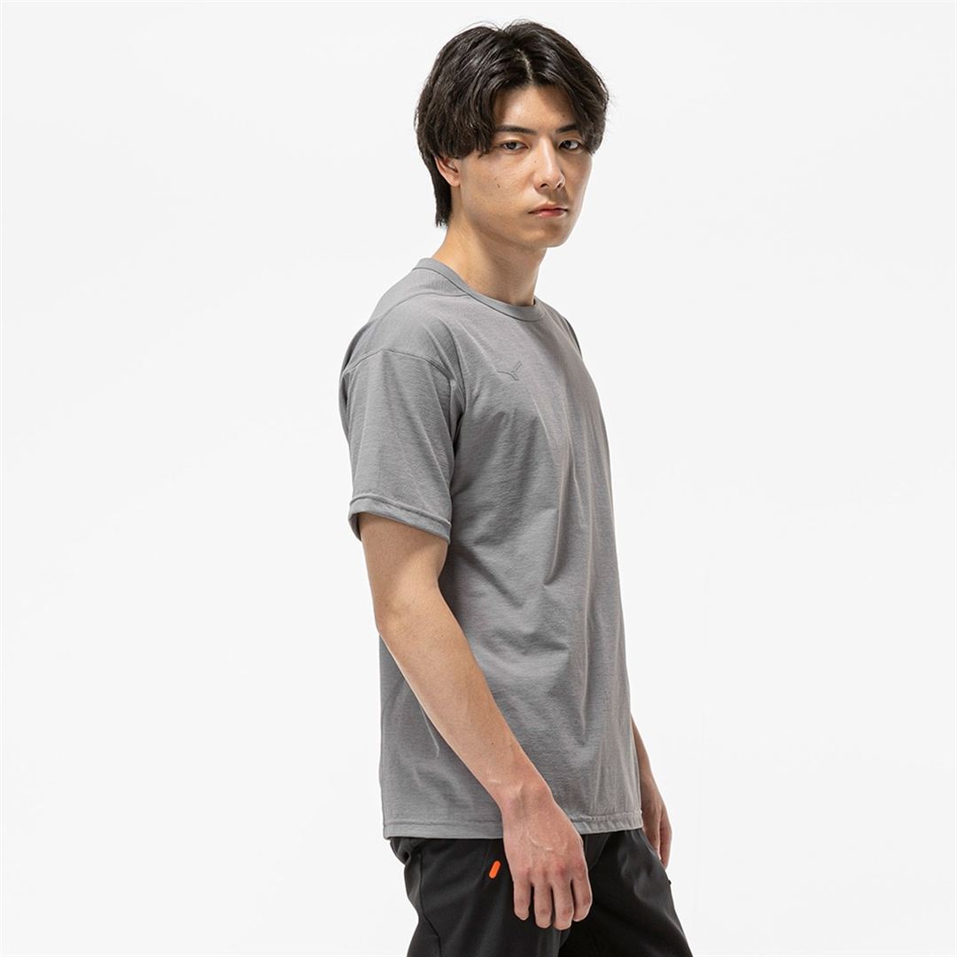 ストレッチソフトドライTシャツ フロストグレー XL