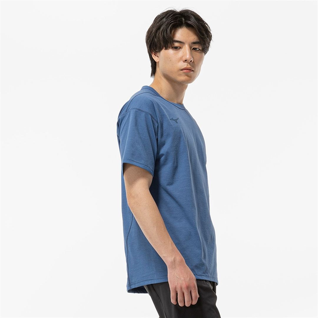 ストレッチソフトドライTシャツ ステラーブルー XL