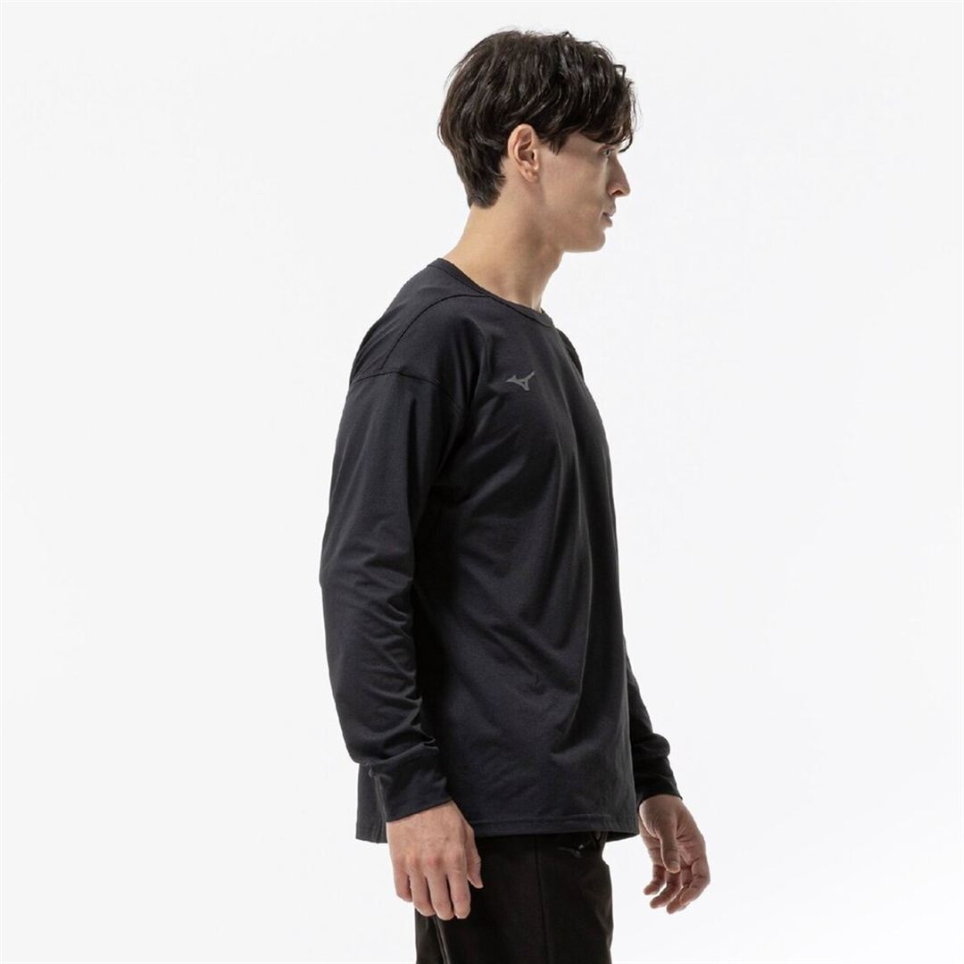 ストレッチソフトドライTシャツ(長袖) ブラック XL
