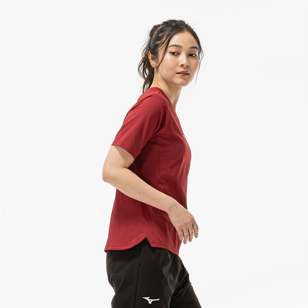 ストレッチソフトドライTシャツ ルバーブレッド XL