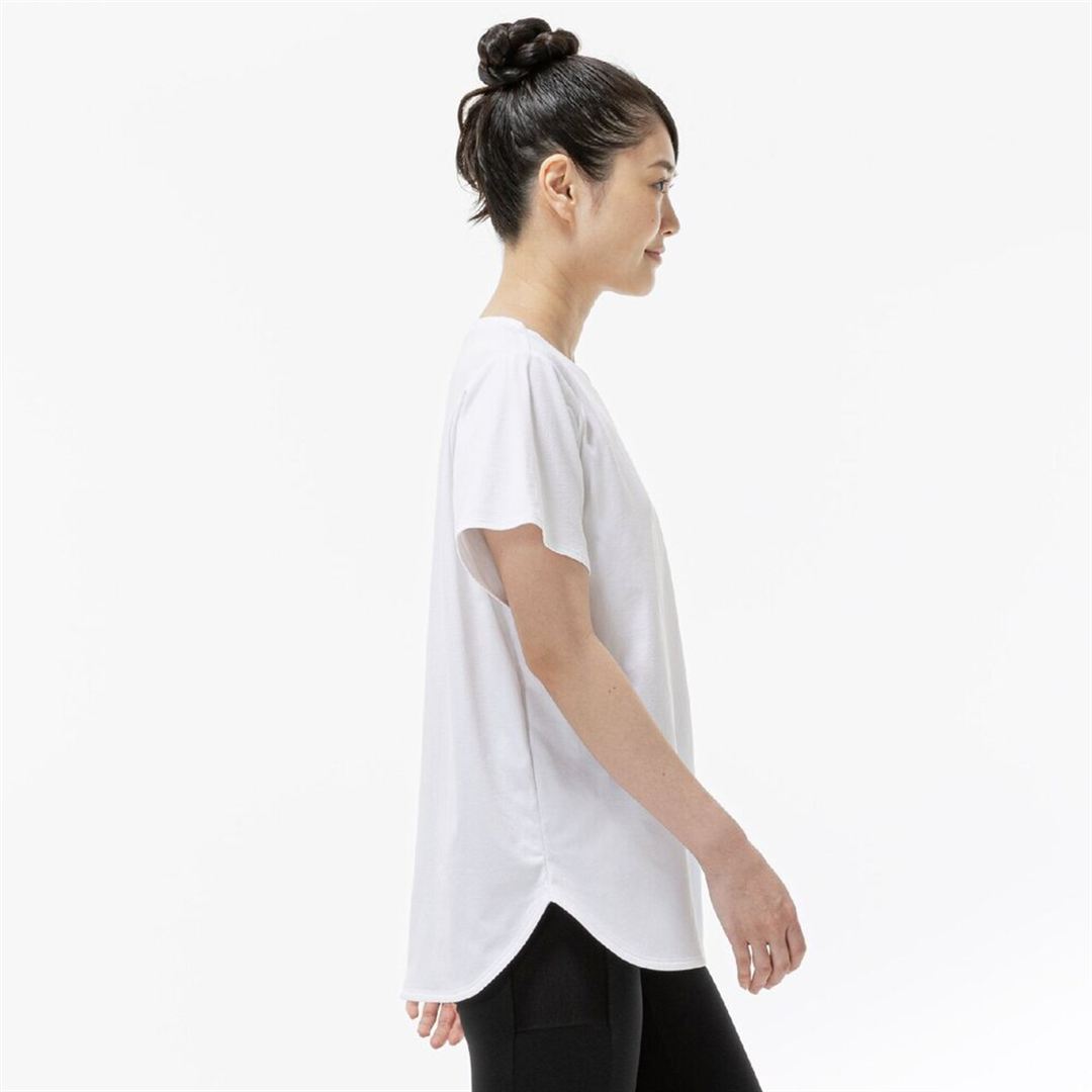 ストレッチソフトドライTシャツ(ワイドシルエット) ホワイト S