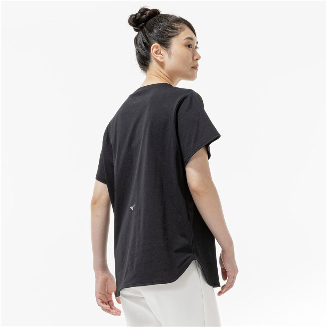 ストレッチソフトドライTシャツ(ワイドシルエット) ブラック S