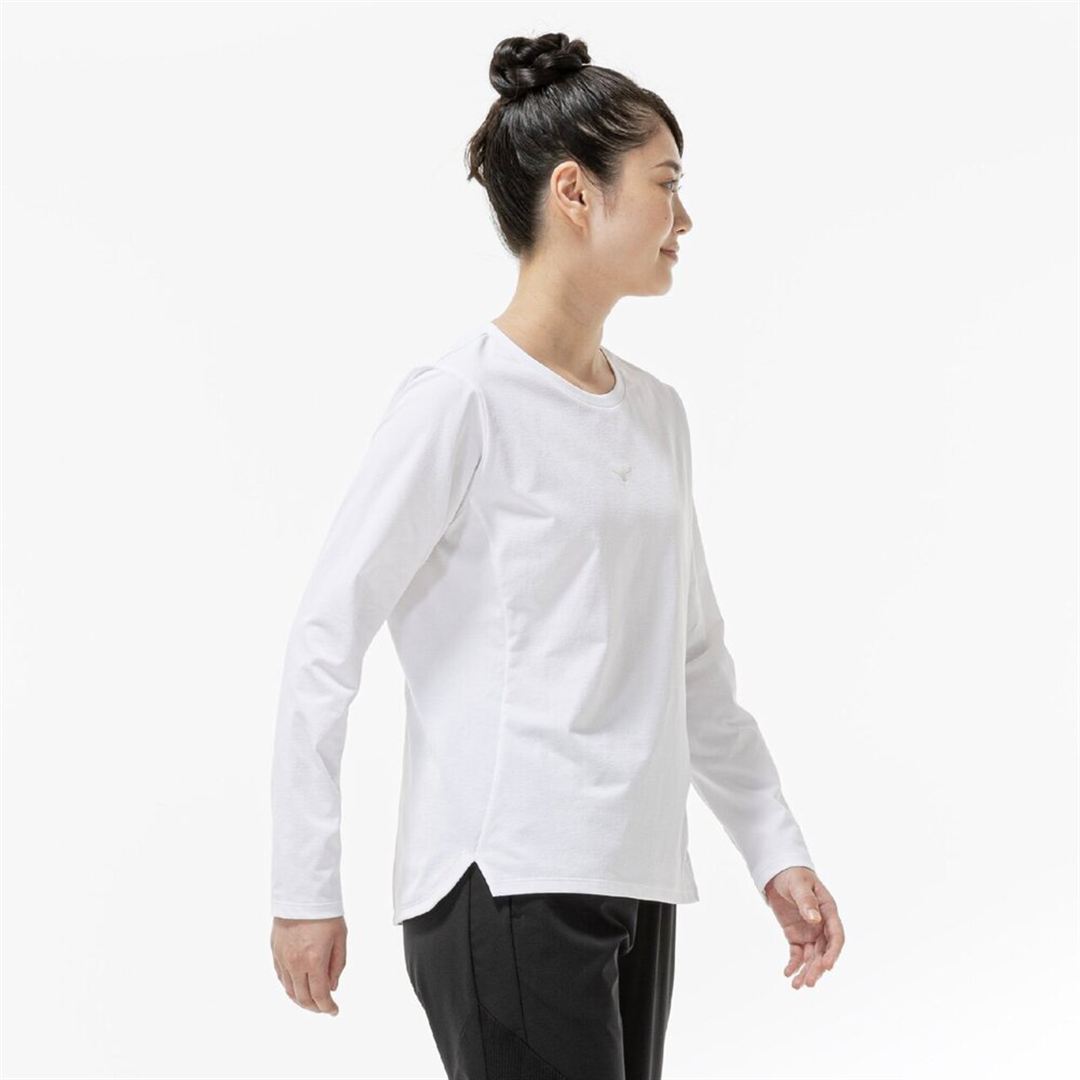 ストレッチソフトドライTシャツ(長袖) ホワイト XL