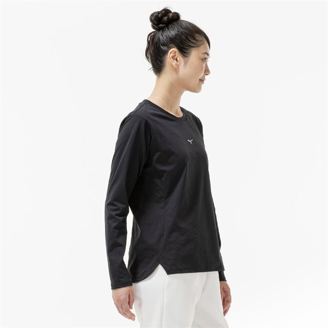 ストレッチソフトドライTシャツ(長袖) ブラック XL