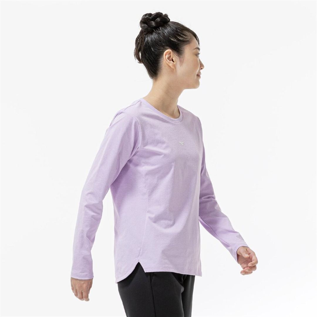 ストレッチソフトドライTシャツ(長袖) ペールパープル S
