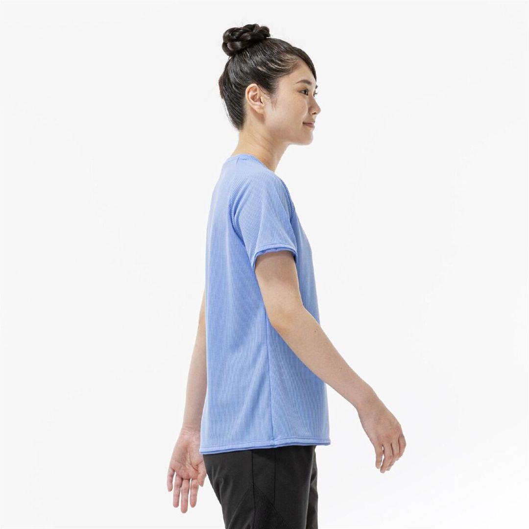 【汗処理／通気】ドライエアロフローTシャツ ヴィスタブルー XL