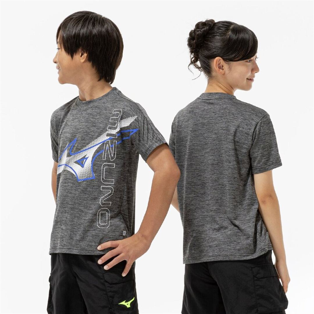 【抗菌防臭／防汚】GACHI Tシャツ ブラック杢 160