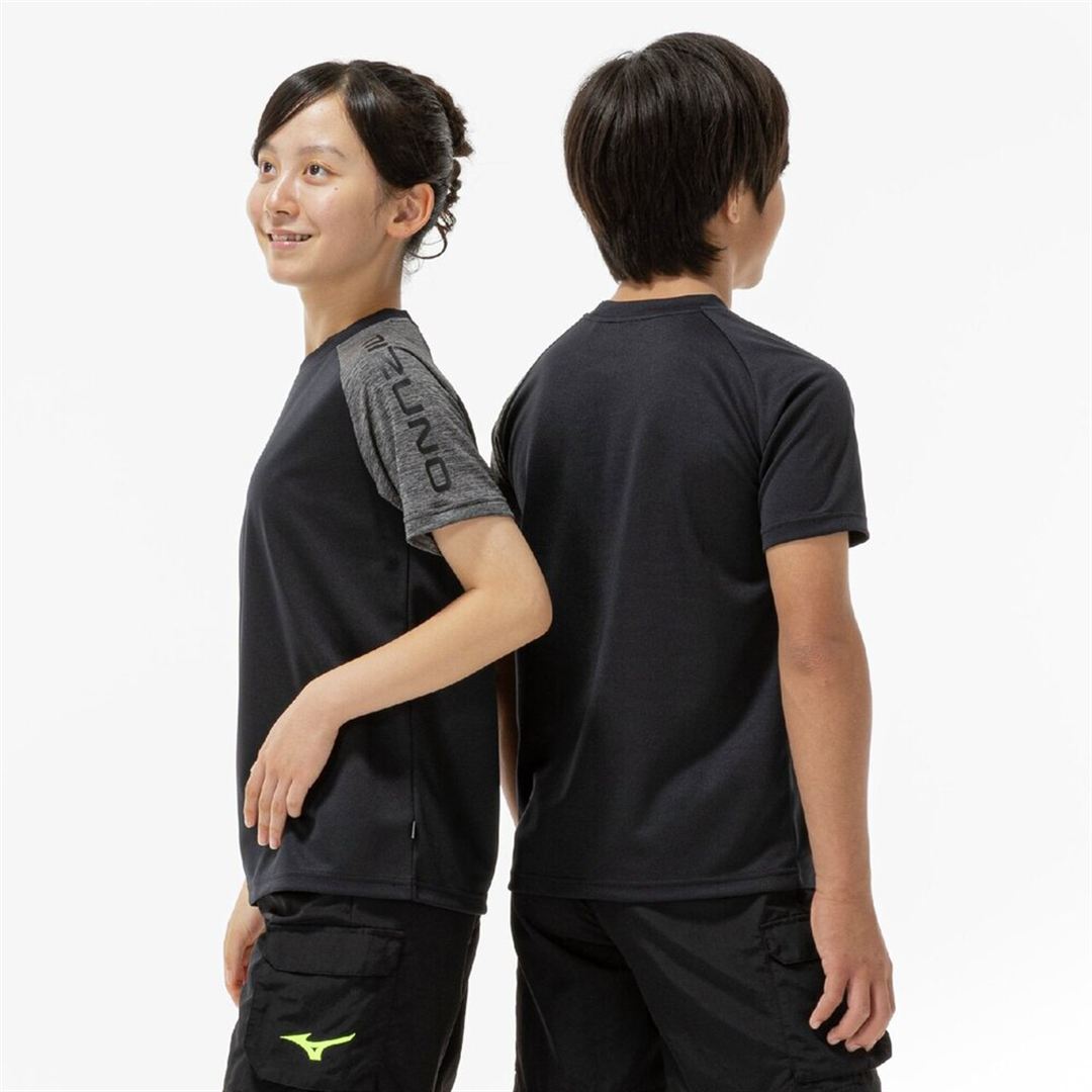 【抗菌防臭／防汚】GACHI Tシャツ ブラック 160