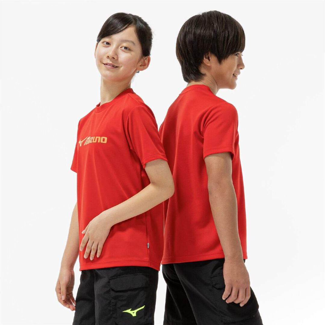【抗菌防臭／防汚】GACHI Tシャツ チャイニーズレッド 160