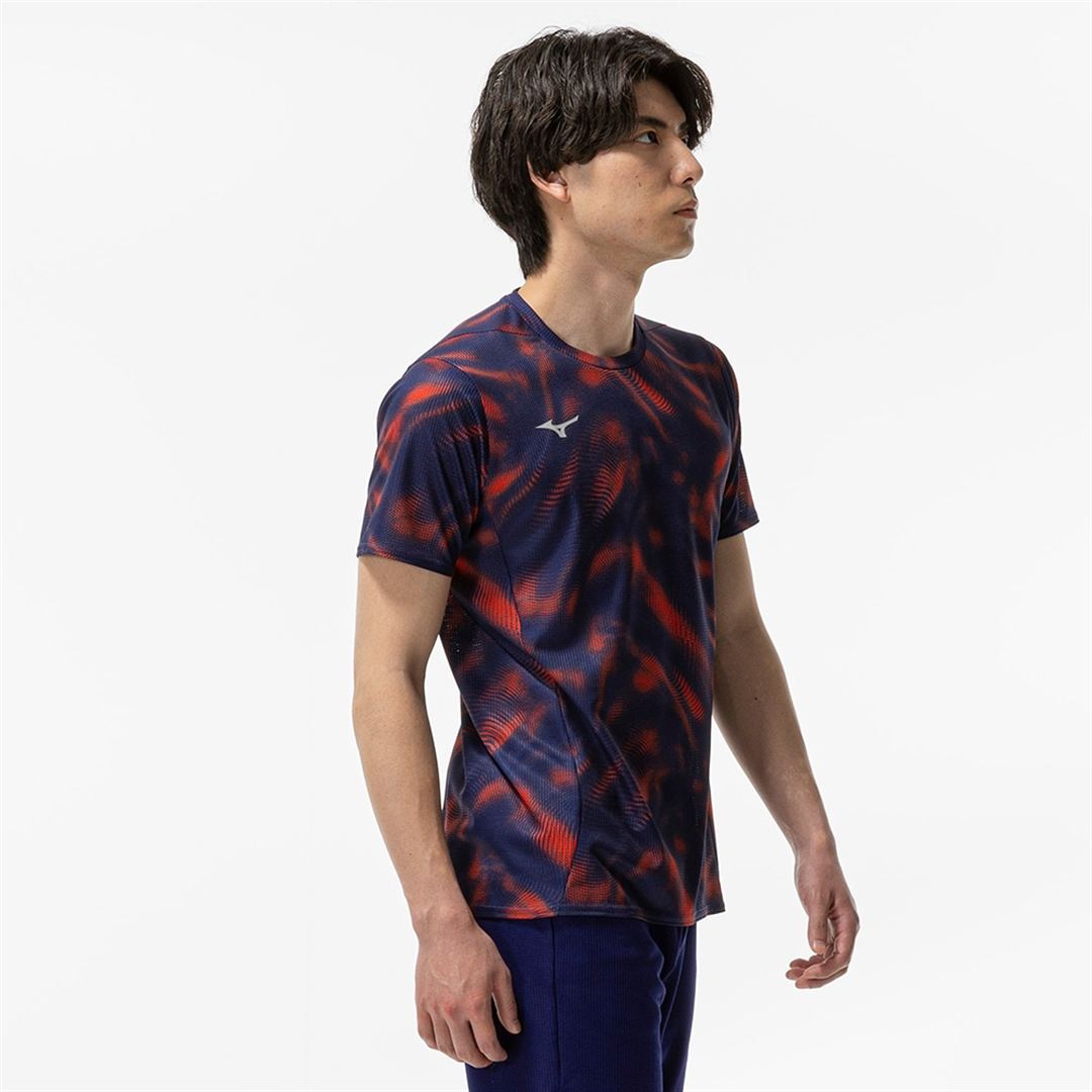 【汗処理／通気】ドライエアロフローTシャツ オレンジコム S