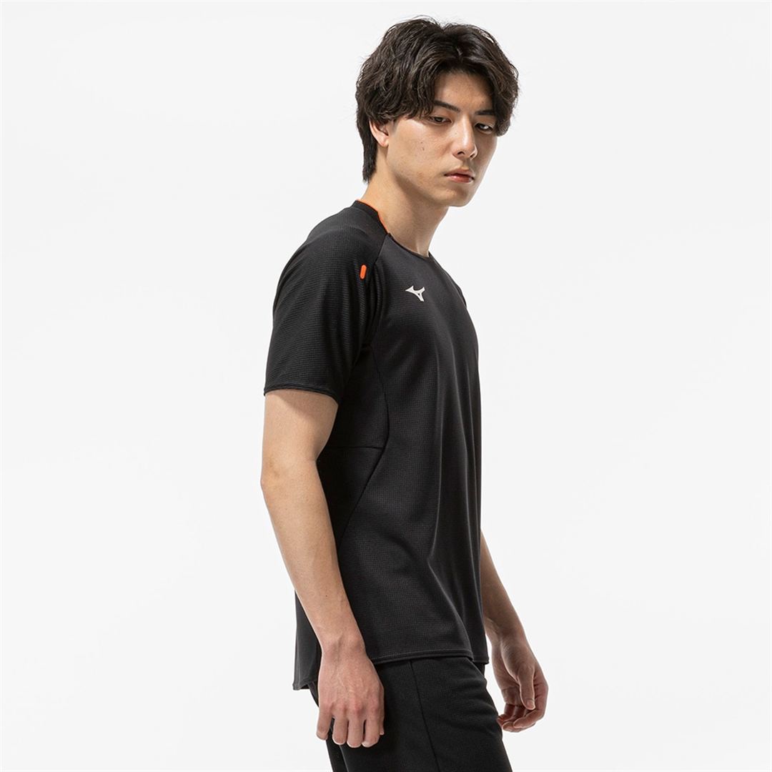 【汗処理／通気】ドライエアロフローTシャツ ブラック XS