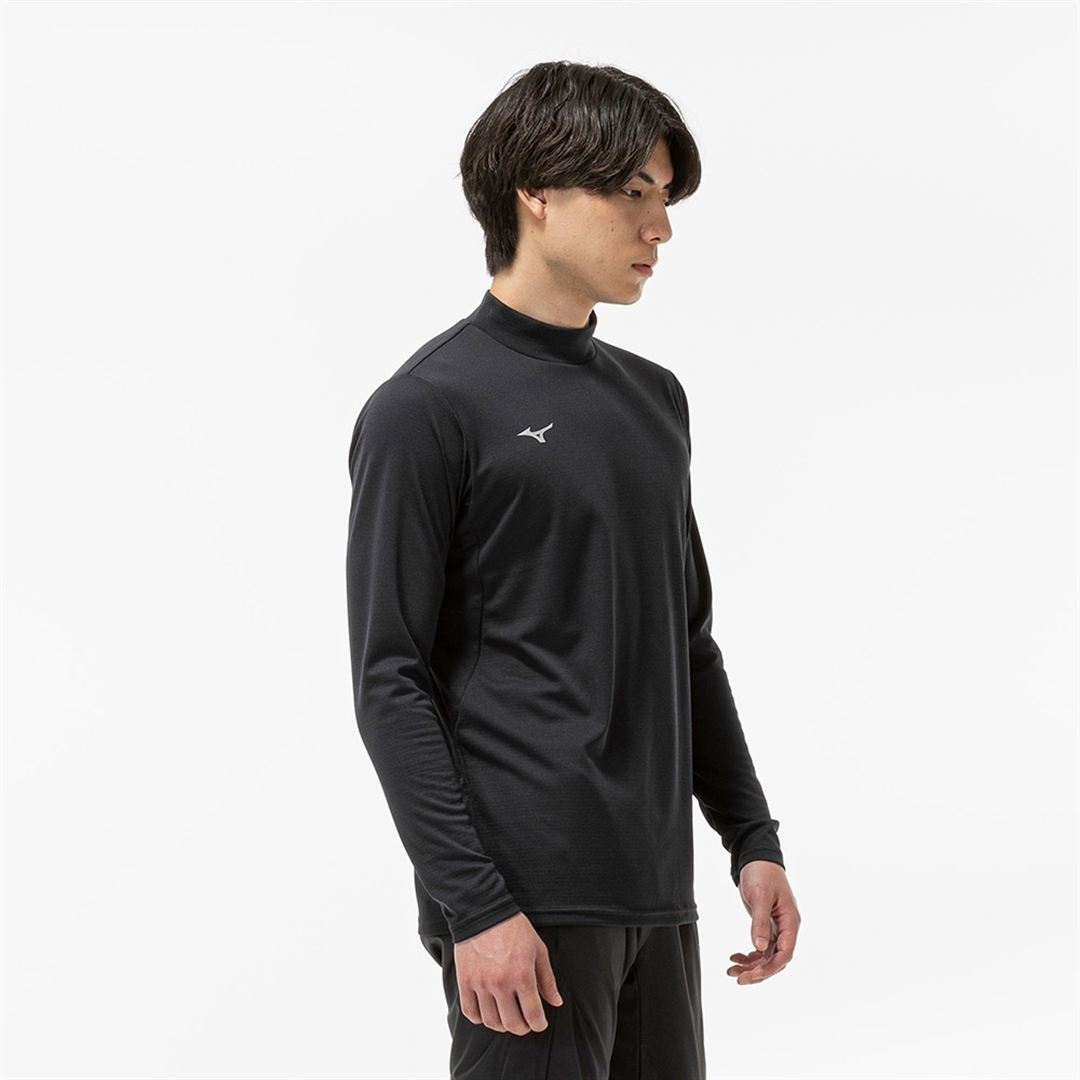 【吸湿発熱】ブレスサーモTシャツ(長袖) ブラック S