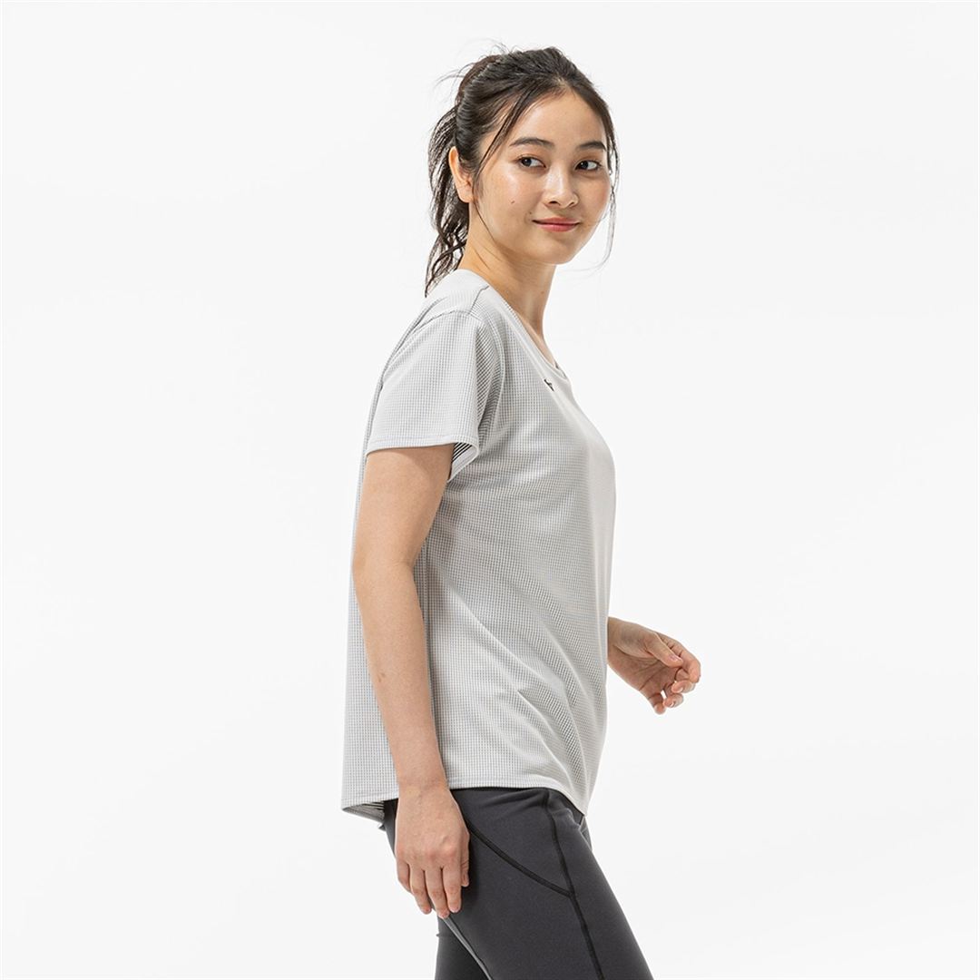 【汗処理／通気】ドライエアロフローTシャツ(ワイドシルエット) スノーホワイト S