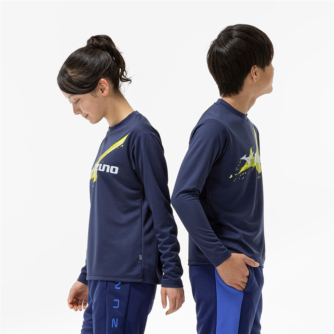 【抗菌防臭／防汚】GACHI Tシャツ(長袖) インシグニアブルー 160