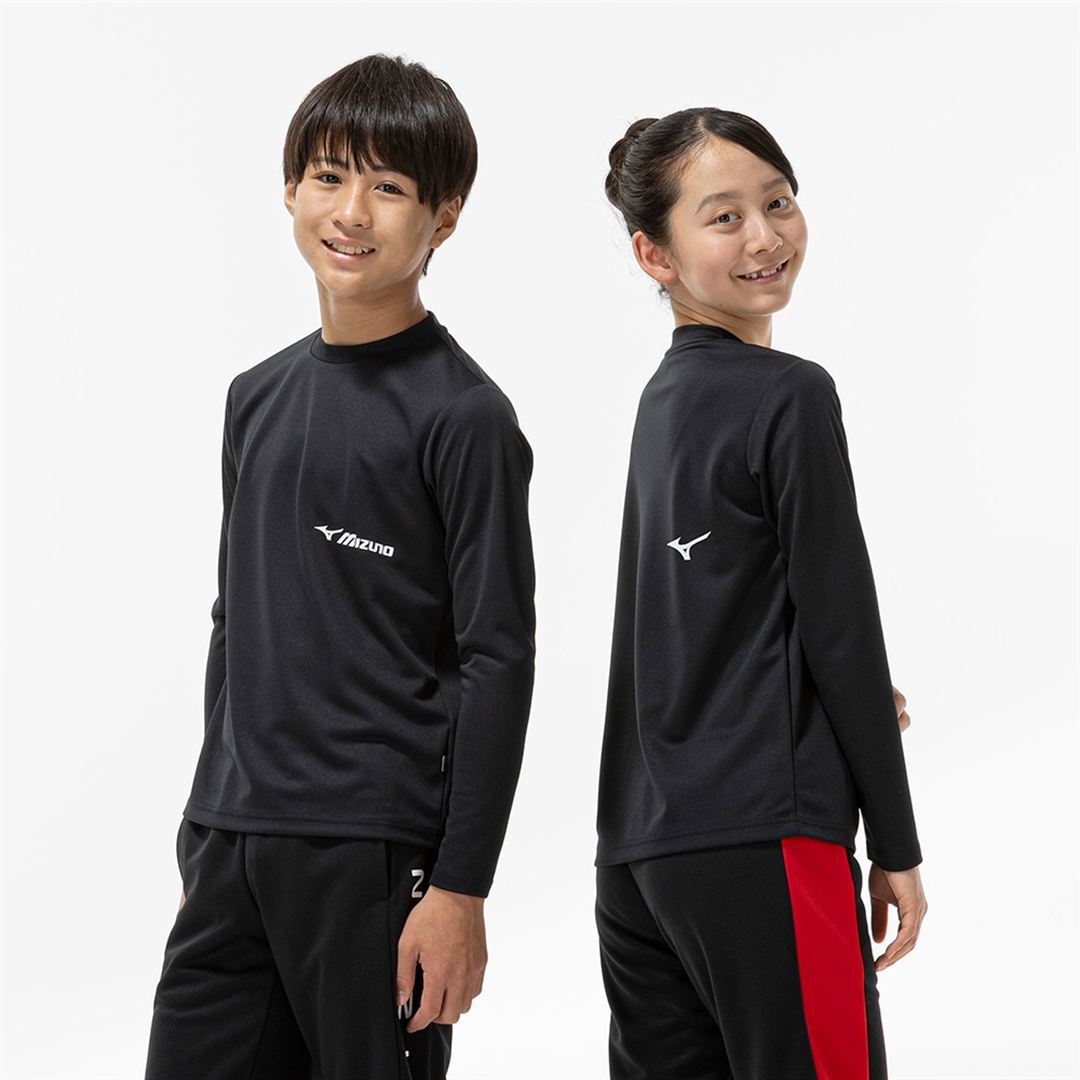 【抗菌防臭／防汚】GACHI Tシャツ(長袖) ブラック 160